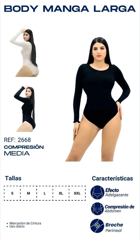 BODY MANGA LARGA  (2668)